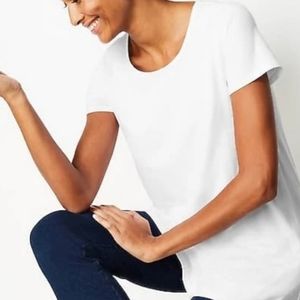 Pure Jill Scoop-Neck Elliptical Tee Sz XL Tall NWOT